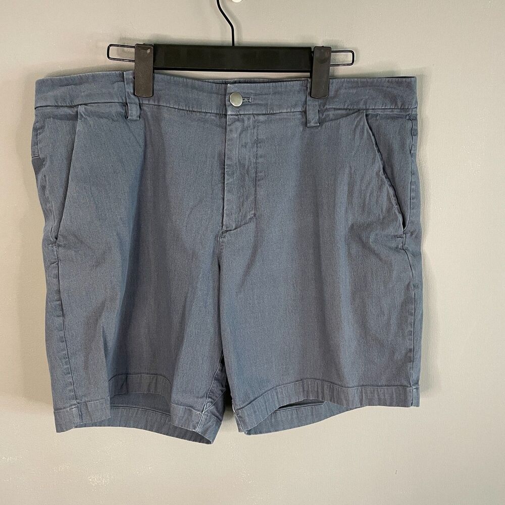 Lululemon Mens 34 Commission Shorts Washed Code Blue 7" Inseam **READ**